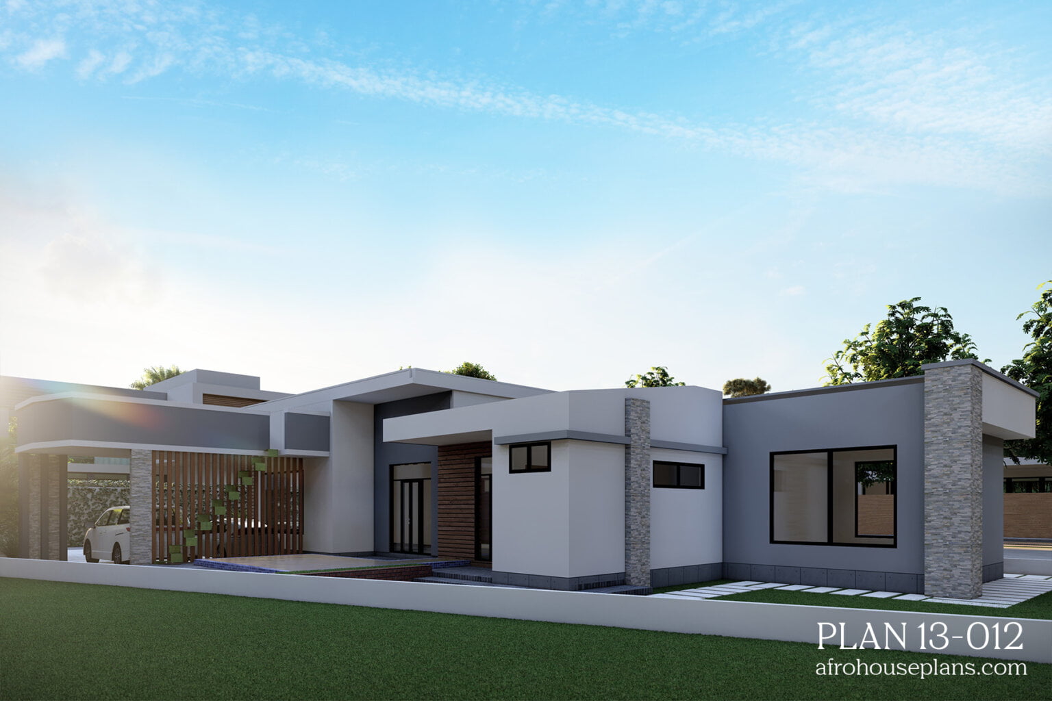 3 Bedrooms House Plan 13012 | AfrohousePlans