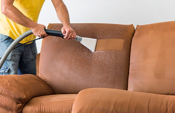 Cleaning Your Couch: using blower