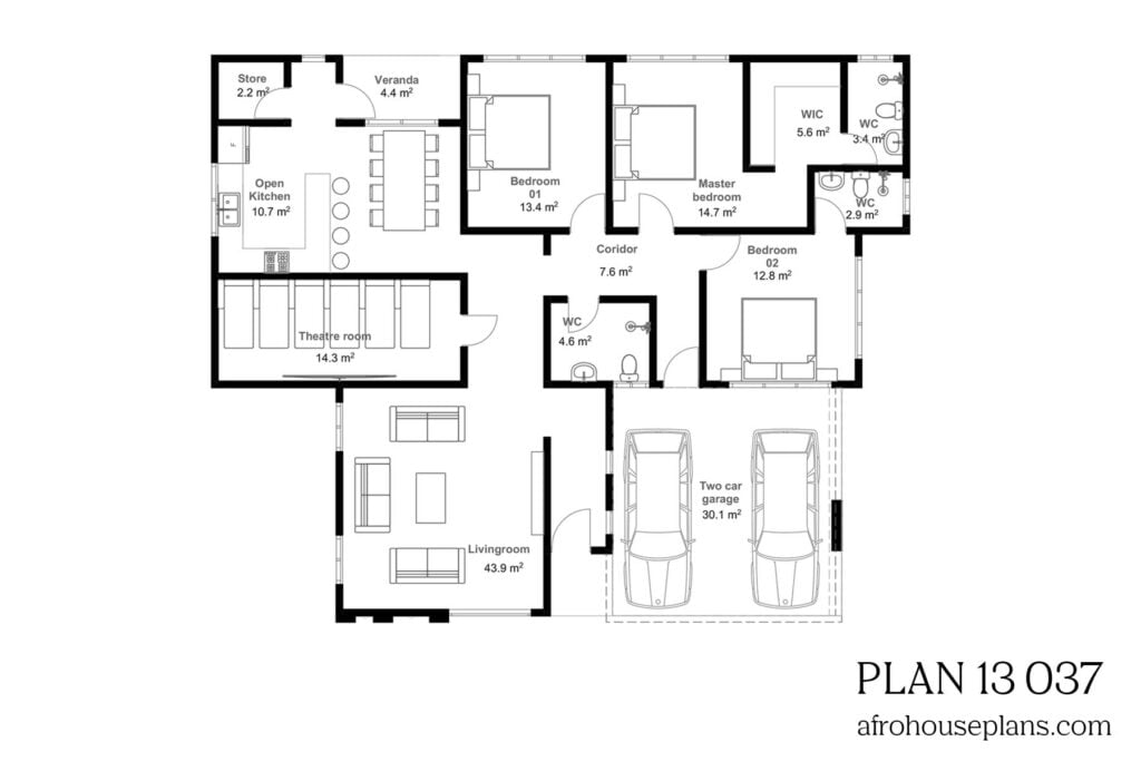 modern-3-bedrooms-house-plan-with-garage-afrohouseplans